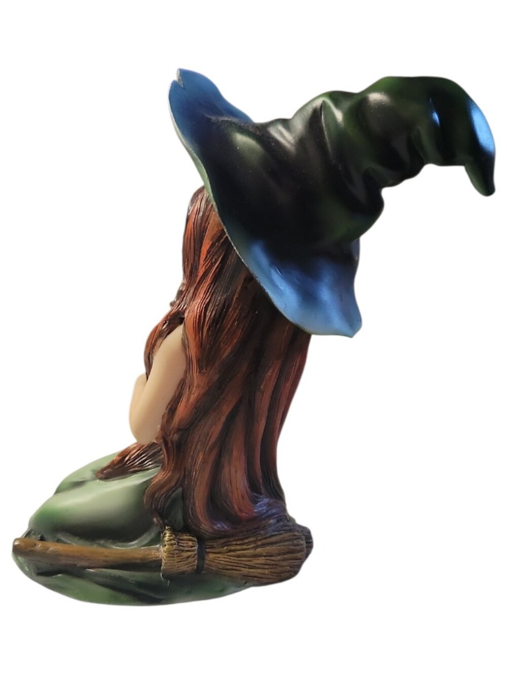 NWT Rosa Green Witch Black Cat Fantasy Gothic Mystical Halloween 6" Figurine - Picture 4 of 6